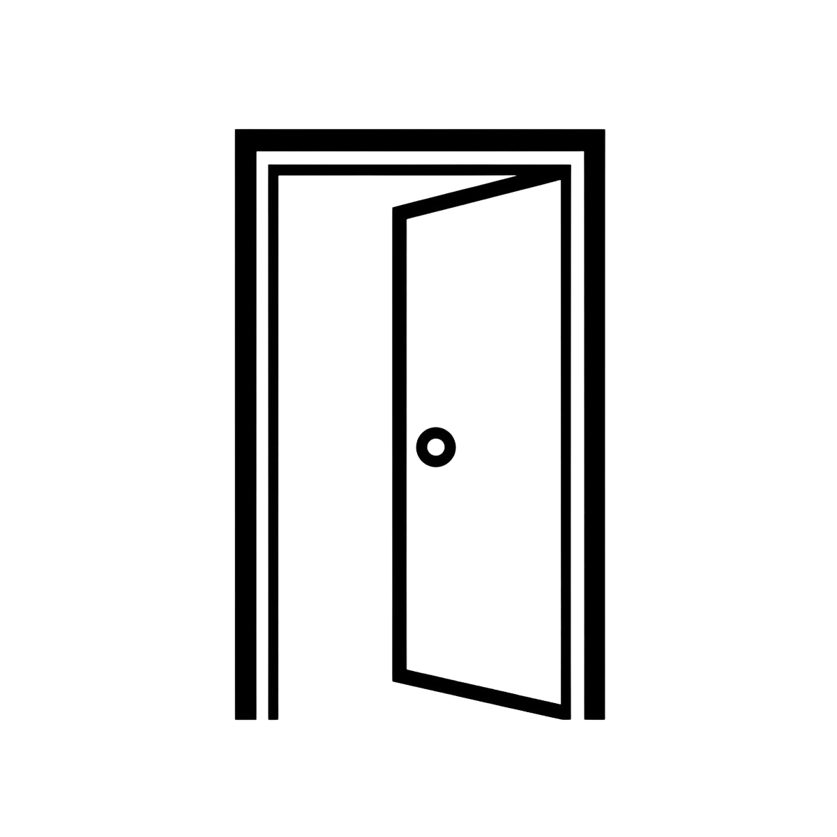 An open door illustration symbolizing opportunities for second-chance employment and recovery.